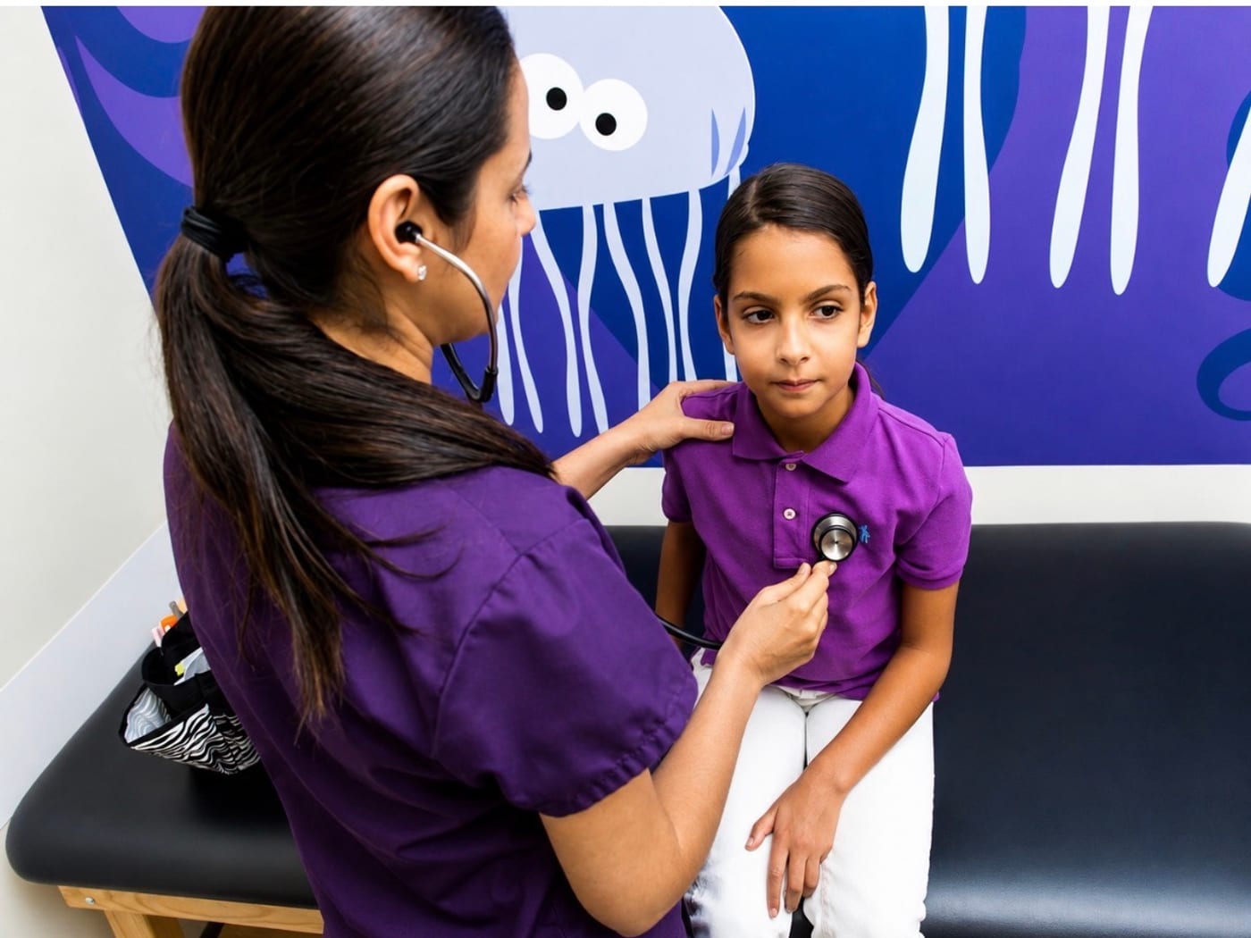 Checkup with Stethoscope